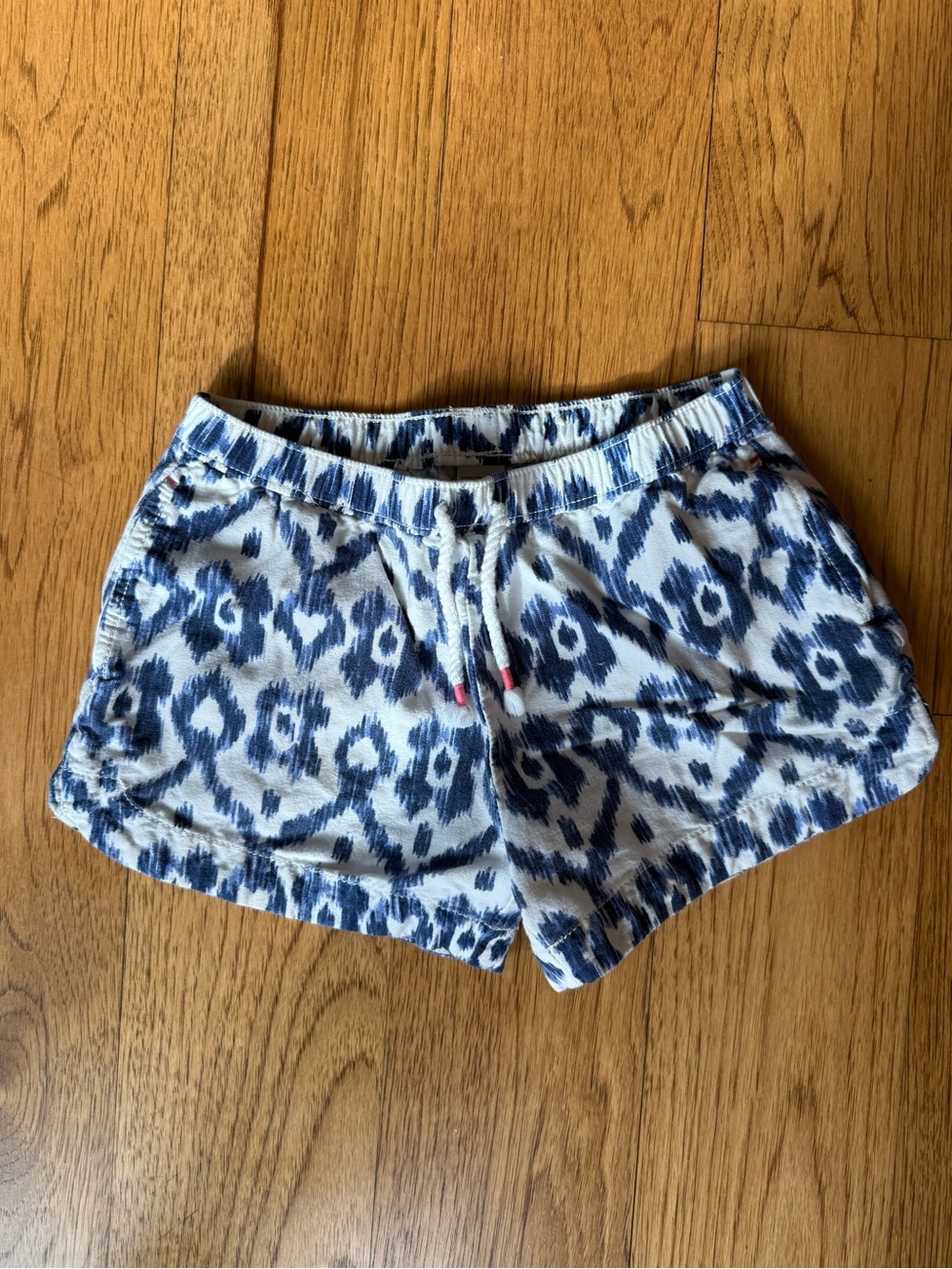 OshKosh B'gosh Blue and White Patterned Drawstring Athletic Shorts